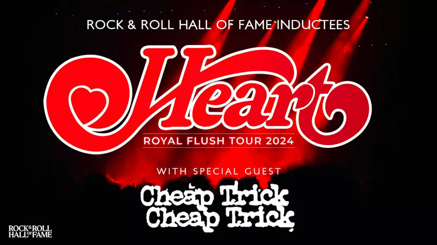 Win Tickets to Heart: Royal Flush Tour 2024 at Noon, 2pm, and 4pm