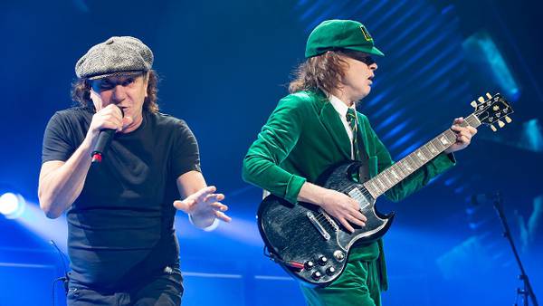 Get a peek at AC/DC as the kickoff their European tour in Spain.