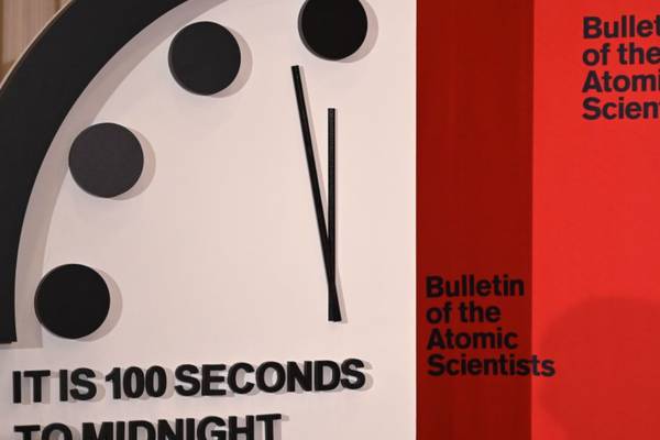 Time stands still: Doomsday Clock remains at 100 seconds to midnight