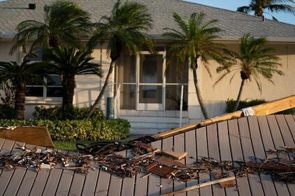 Damage left behind after Hurricane Milton