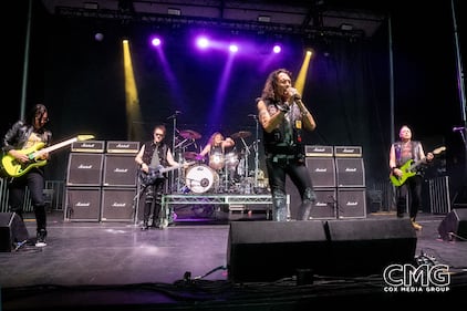 Stephen Pearcy of Ratt headlined the opening night of Oyster Bake on the 106.7 The Eagle/KONO 101.1 stage, and they sounded great, rocking the crowd with all the Ratt favorites, and more!