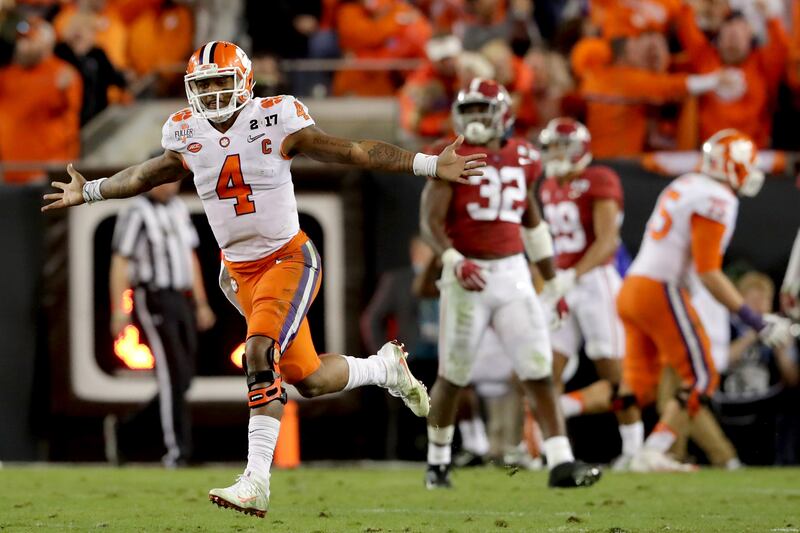 2017 CFP National Championship Clemson Tigers Alabama Crimson Tide