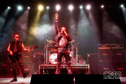 Stephen Pearcy of Ratt headlined the opening night of Oyster Bake on the 106.7 The Eagle/KONO 101.1 stage, and they sounded great, rocking the crowd with all the Ratt favorites, and more!