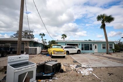 Damage left behind after Hurricane Milton