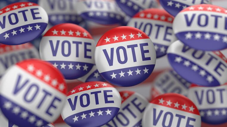 Republican candidates will need to get 1,215 of the 2,429 delegates to cinch the nomination.
A Democrat candidate will need to win 1,969 of the 3,936 pledged delegates to become the nominee.