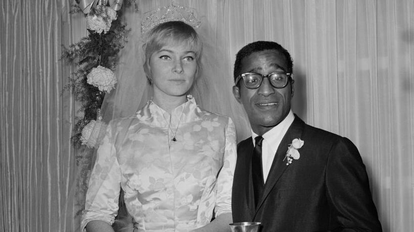 May Britt and Sammy Davis Jr.